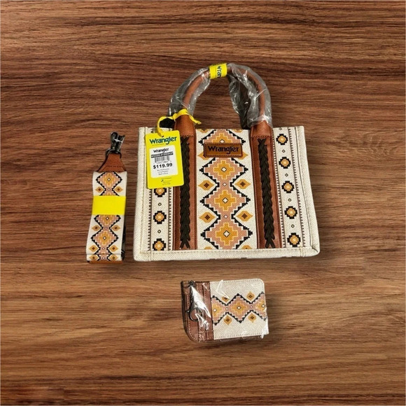 Wrangler Handbags - ⭐️NWT⭐️ Wrangler Tote for Women Aztec Top Handle Satchel Purse Boho Shou…